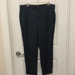 Banana Republic Navy polka dot pants